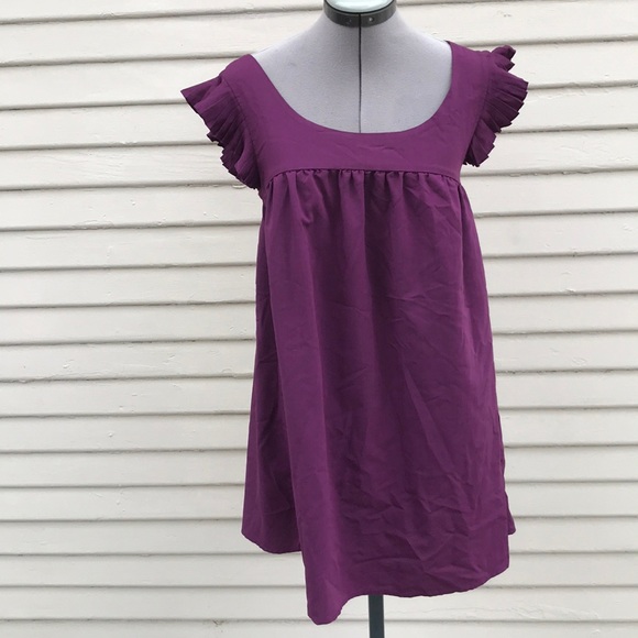 Urban outfitters hawks purple ruffle mini dress XS - Picture 2 of 7